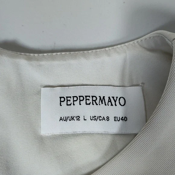 NEW Peppermayo Cyra wrap top in ivory L - Picture 4 of 11